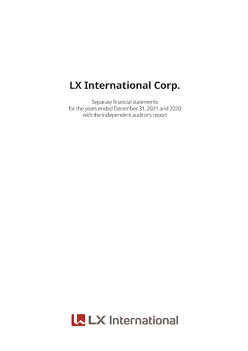 Thumbnail LX International Financial Statement 2021