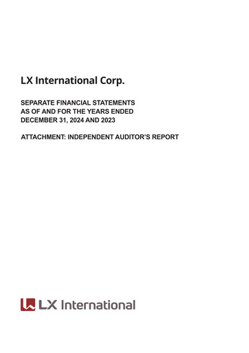 Thumbnail LX International Financial Statement 2024