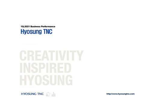 Thumbnail Hyosung TNC Corporation Quarterly Report 2021-q1