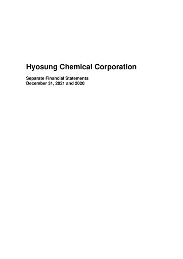 Thumbnail Hyosung Chemical Corporation Financial Statement 2021