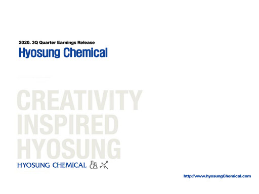 Thumbnail Hyosung Chemical Corporation Quarterly Report 2020-q3