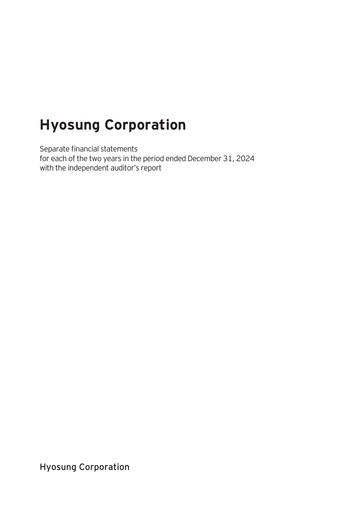 Thumbnail Hyosung Corporation Financial Statement 2024