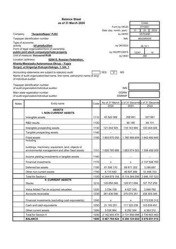 Vorschaubild Surgutneftegas Finanzmitteilung 2024-q1