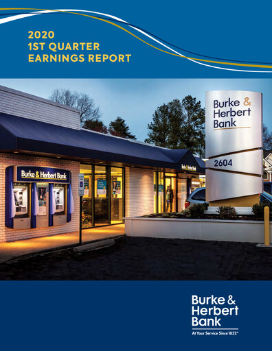 Thumbnail Burke & Herbert Financial Services Quarterly Report 2020-q1