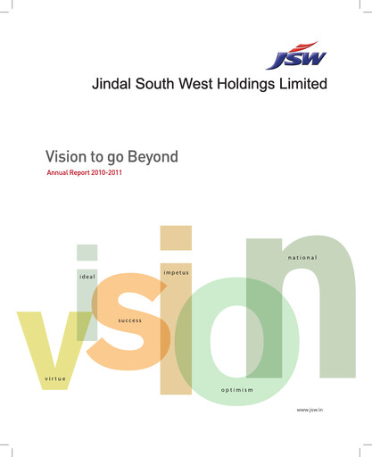 Thumbnail JSW Holdings Annual Report 2010-2011