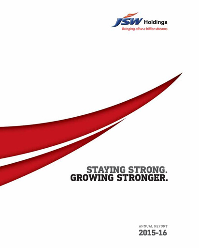Thumbnail JSW Holdings Annual Report 2015-2016