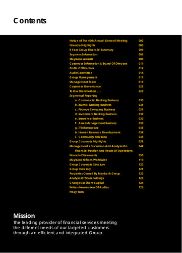 Thumbnail Maybank Annual Report 2000