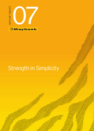 Thumbnail Maybank Annual Report 2007