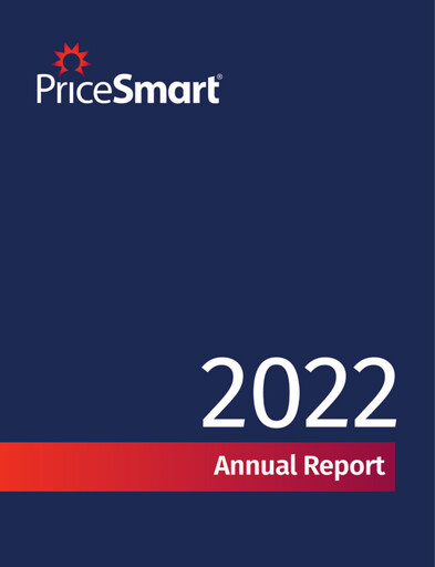 Thumbnail PriceSmart
 Annual Report 2022