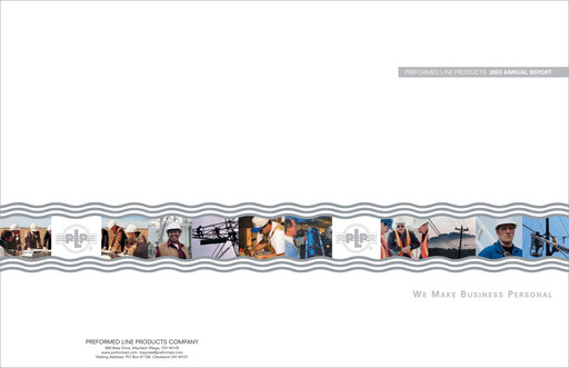 Thumbnail Preformed Line Products Annual Report 2003
