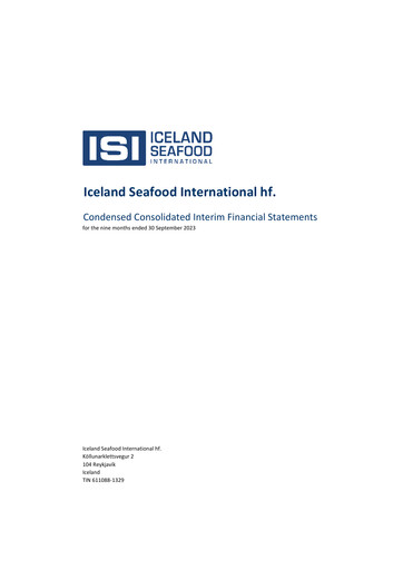 Thumbnail Iceland Seafood International Financial Statement 2023-9m
