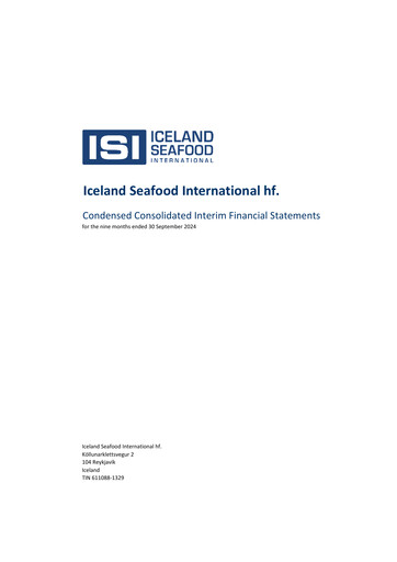 Thumbnail Iceland Seafood International Financial Statement 2024-9m