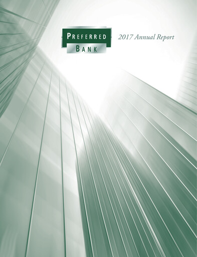 Thumbnail Preferred Bank Annual Report 2017