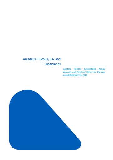 Thumbnail Amadeus IT Group Financial Statement 2018