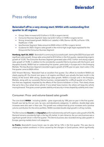 Thumbnail Beiersdorf Quarterly Report 2023-q1