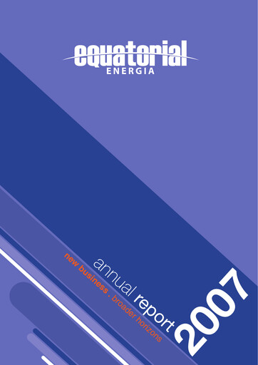 Thumbnail Equatorial Energia Annual Report 2007