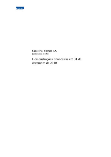 Thumbnail Equatorial Energia Financial Statement 2010