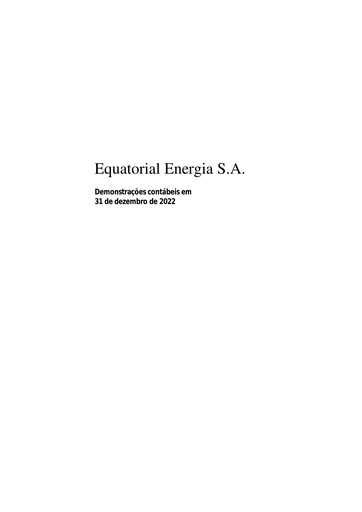 Thumbnail Equatorial Energia Financial Statement 2022