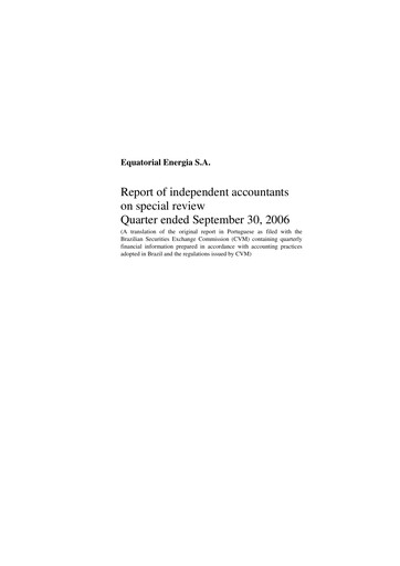 Thumbnail Equatorial Energia Quarterly Report 2006-q3