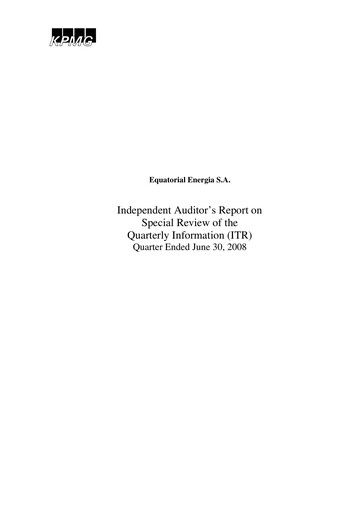 Thumbnail Equatorial Energia Quarterly Report 2008-q2