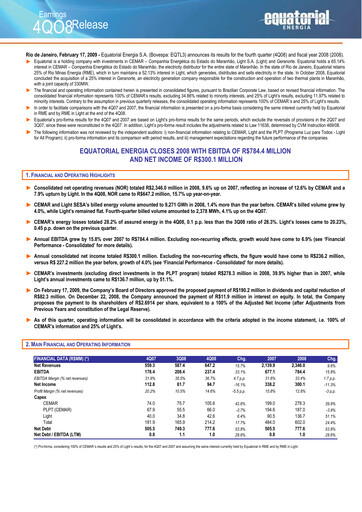 Thumbnail Equatorial Energia Quarterly Report 2008-q4