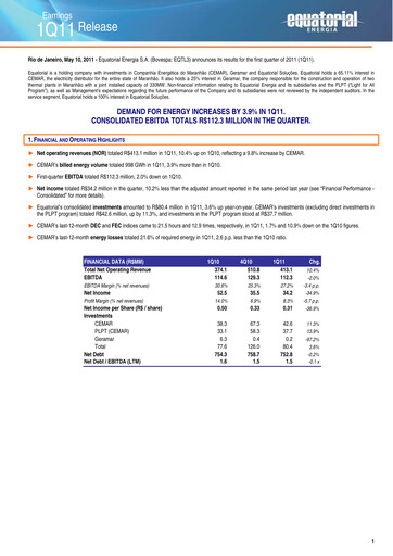 Thumbnail Equatorial Energia Quarterly Report 2011-q1