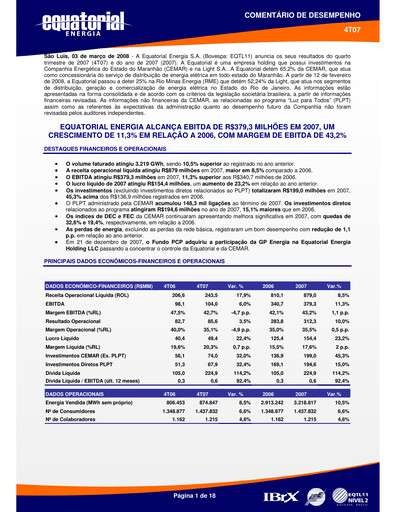 Thumbnail Equatorial Energia Quarterly Report 2007-q4