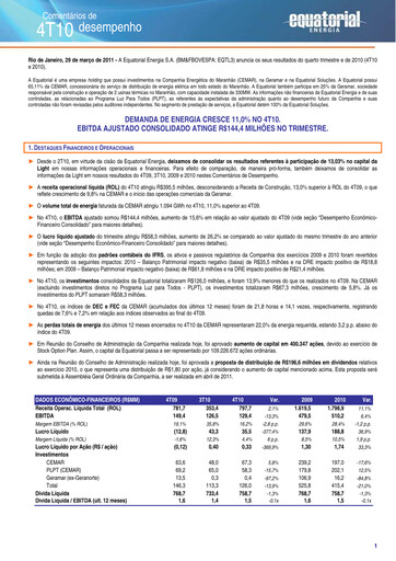 Thumbnail Equatorial Energia Quarterly Report 2010-q4