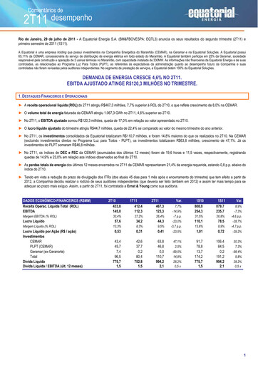 Thumbnail Equatorial Energia Quarterly Report 2011-q2