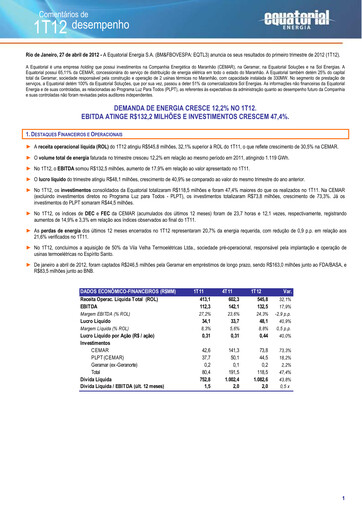 Thumbnail Equatorial Energia Quarterly Report 2012-q1