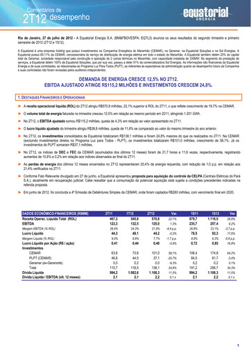 Thumbnail Equatorial Energia Quarterly Report 2012-q2