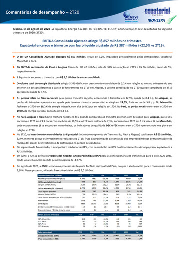Thumbnail Equatorial Energia Quarterly Report 2020-q2
