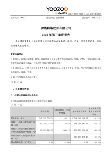 Thumbnail YOOZOO Interactive Quarterly Report 2021-q3