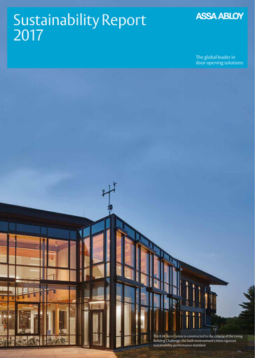 Miniature Assa Abloy
 Rapport de durabilité 2017