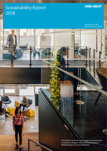 Miniature Assa Abloy
 Rapport de durabilité 2018
