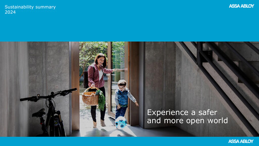 Thumbnail Assa Abloy
 Sustainability Report 2024