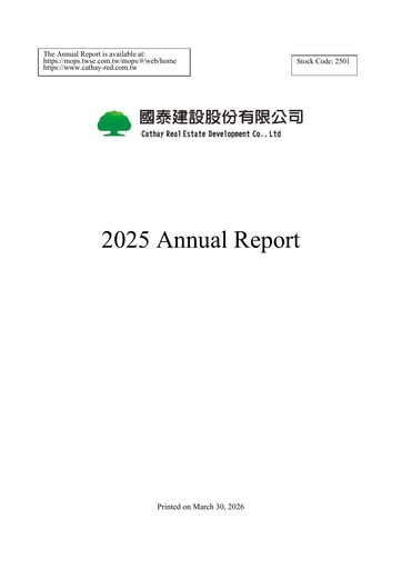 Vorschaubild Cathay Real Estate Development Jahresbericht 2025