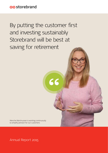 Thumbnail Storebrand Annual Report 2015