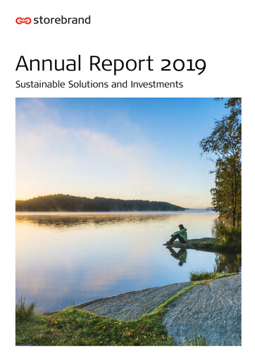 Thumbnail Storebrand Annual Report 2019
