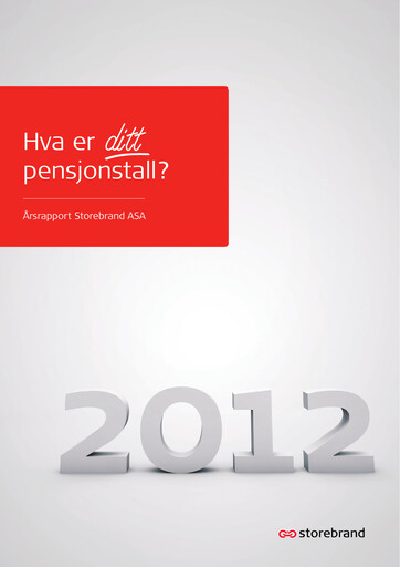 Thumbnail Storebrand Annual Report 2012