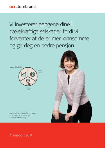 Thumbnail Storebrand Annual Report 2014