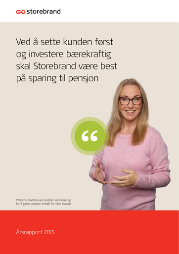 Thumbnail Storebrand Annual Report 2015