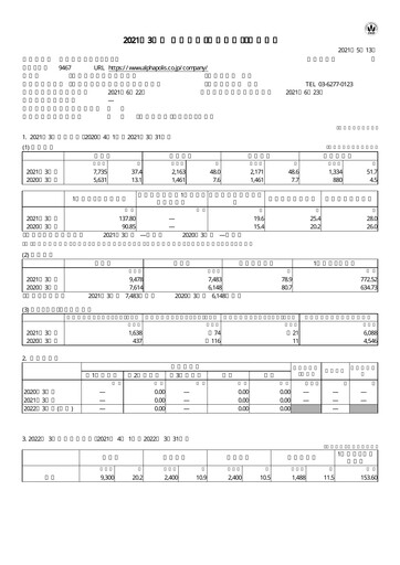 Thumbnail AlphaPolis Financial Statement fy2021