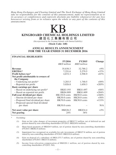 Thumbnail Kingboard Holdings Financial Report 2016