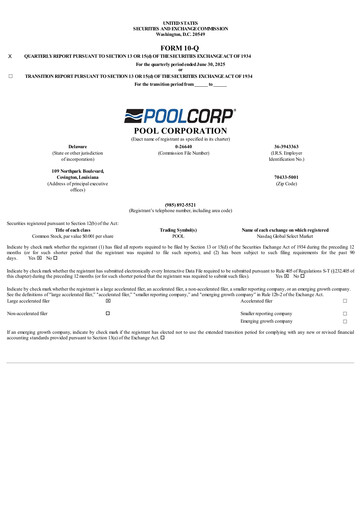 Thumbnail POOLCORP Quarterly Report 2025-q2