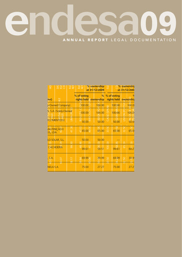 Thumbnail Endesa Annual Report 2009