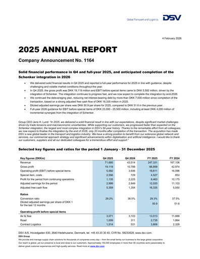 Thumbnail DSV Annual Report 2025