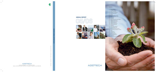Miniature Addtech AB Rapport annuel 2005-2006