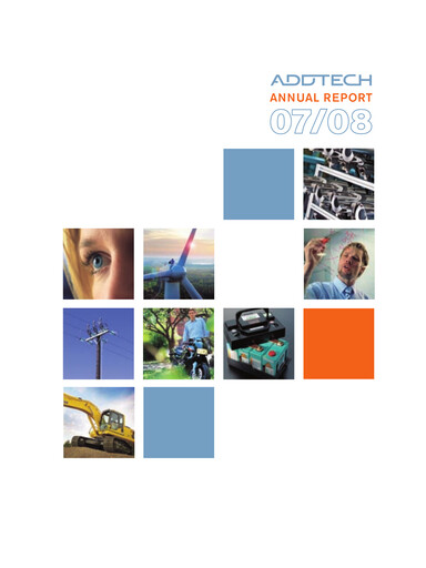 Miniature Addtech AB Rapport annuel 2007-2008