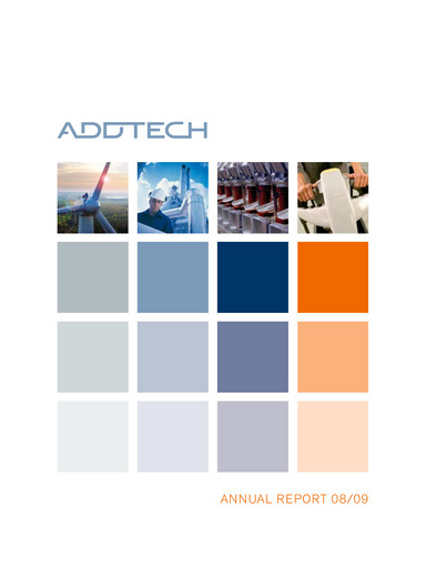 Miniature Addtech AB Rapport annuel 2008-2009